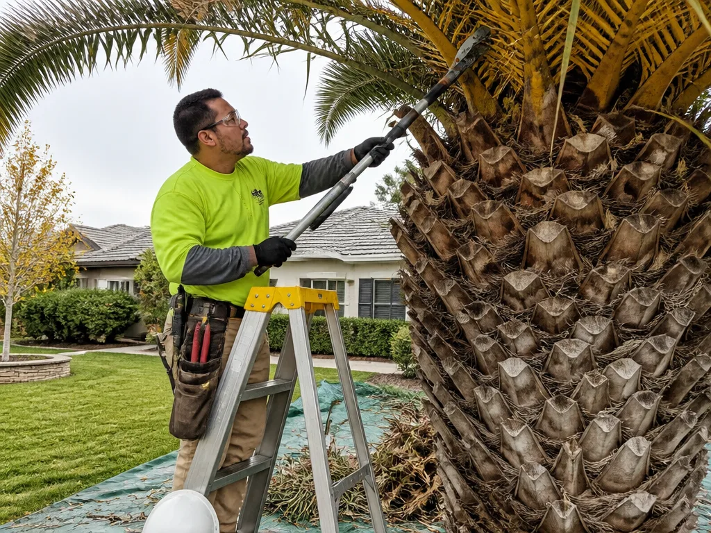 Palm Tree Trimming